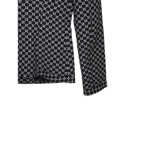 Atelier Women's‎ Jacket Blazer Button-Up Tweed Geometric Lined Collared Black 2 - Picture 7 of 10